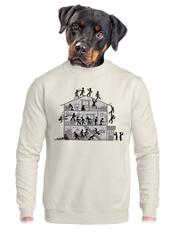 unisex mikina bez kapucne