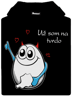 Vajcia pánska mikina klokanka Black