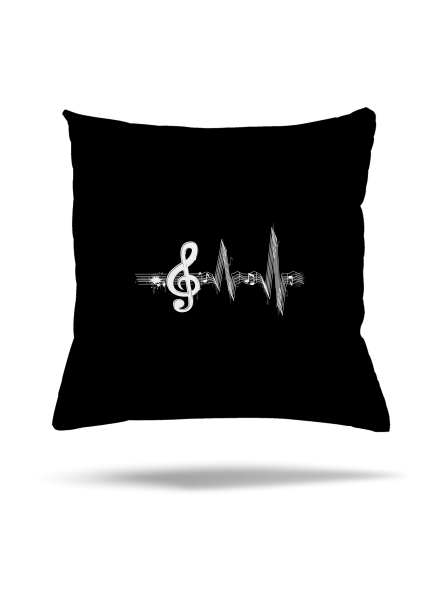 Žijem muzikou vankúš Black