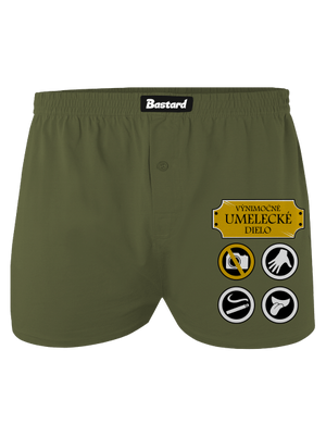 Umelecké dielo pánske trenky Khaki