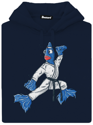 Bojovníčka pánska mikina klokanka Navy