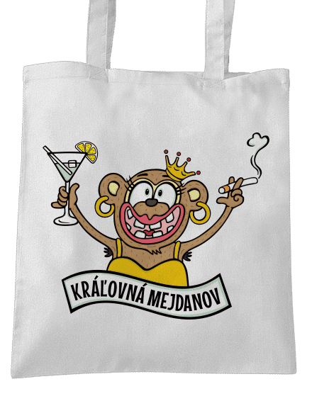 Kráľovná mejdanov taška White