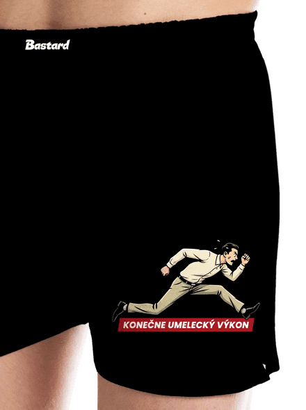Umelecký výkon pánske trenky Black