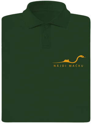 Nájdi mačku pánska polokošeľa Bottle Green Mal