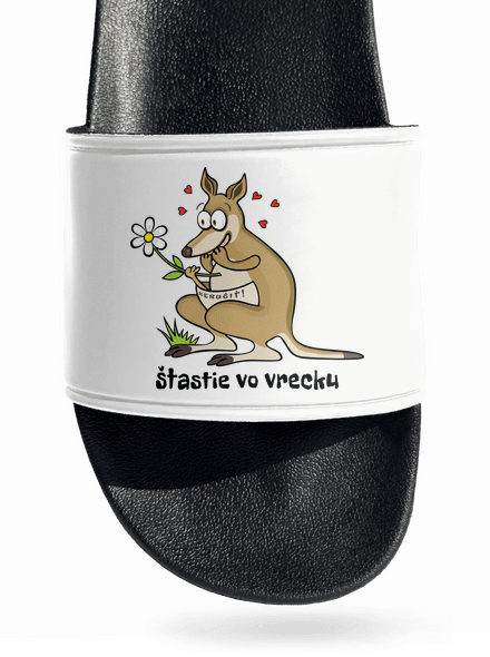 Šťastie vo vrecku šľapky White