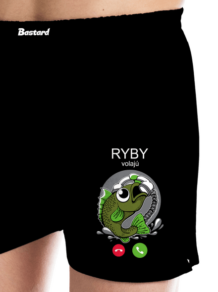 Ryby volají pánske trenky Black