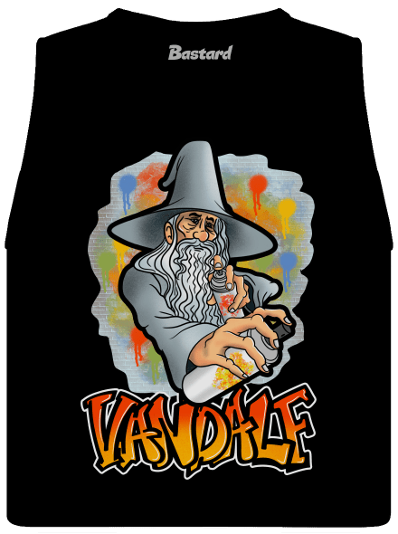 Vandalf dámske tielko voľné Black