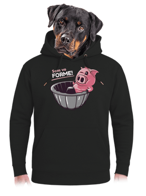 Vo forme unisex mikina premium Dark Black