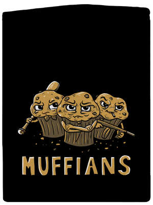 Muffians pánska mikina na zips Black