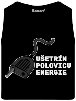 Ušetrím polovicu pánske tielko Black