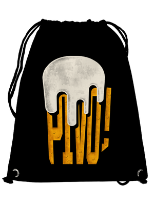 Nápis Pivo vak Black
