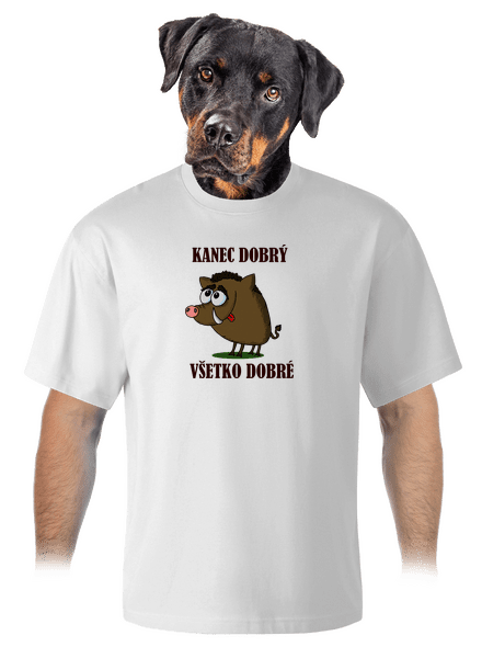 Kanec dobrý unisex tričko oversized White