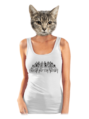 Cimrman: Debil, blbeček dámske tielko klasické White