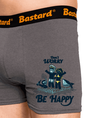 Don't worry boxerky Gray Melange