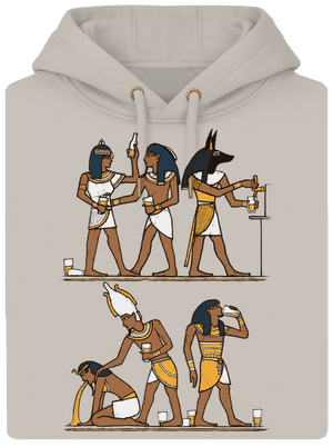 Egyptská párty unisex mikina premium Pastel Macchiato