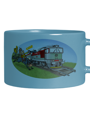 Šotúš na love hrnček makronka Blue Macaron