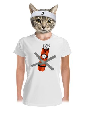 Dynamit dámske športové tričko White