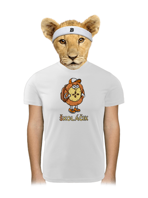 Školáčik detské športové tričko White