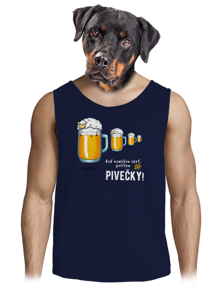 Pivečka pánske tielko French Navy