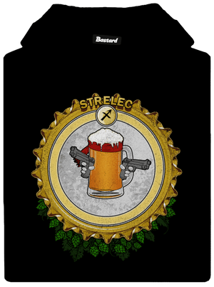 Pivný horoskop: Strelec pánska mikina klokanka Black