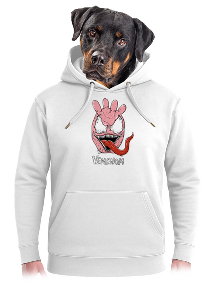 Vemenom unisex mikina premium Snowwhite