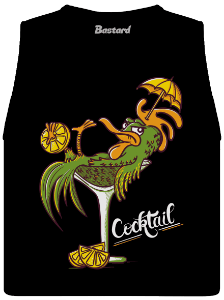 Cocktail dámske tielko voľné Black