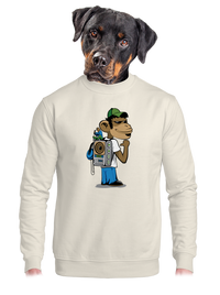 unisex mikina bez kapucne