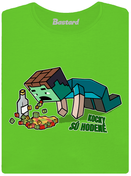 Kocky sú hodené dámske tričko Apple Green
