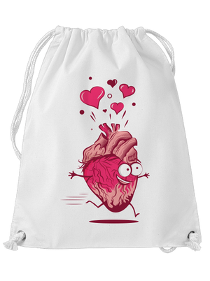 Zamilované srdiečka vak White