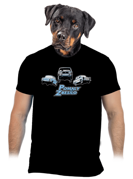 Pomaly a zbesilo pánske tričko Black