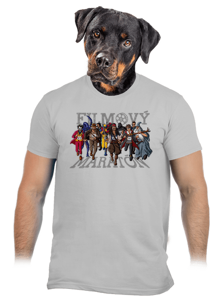 Filmový maratón pánske tričko Pacific Grey