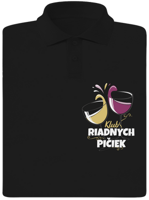 Klub riadnych pičiek pánska polokošeľa Black