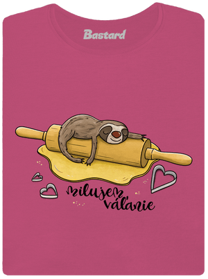 Milujem váľanie dámske tričko prémium Magenta