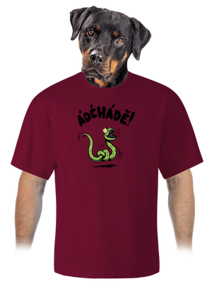 Ádéhádě unisex tričko oversized Garnet