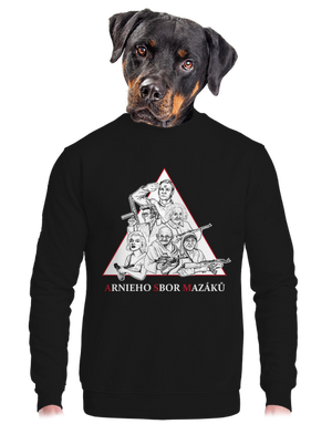 unisex mikina bez kapucne