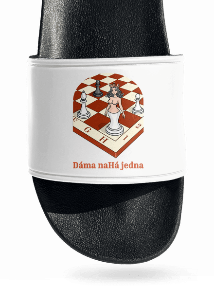 Dáma nahá jedna šľapky White
