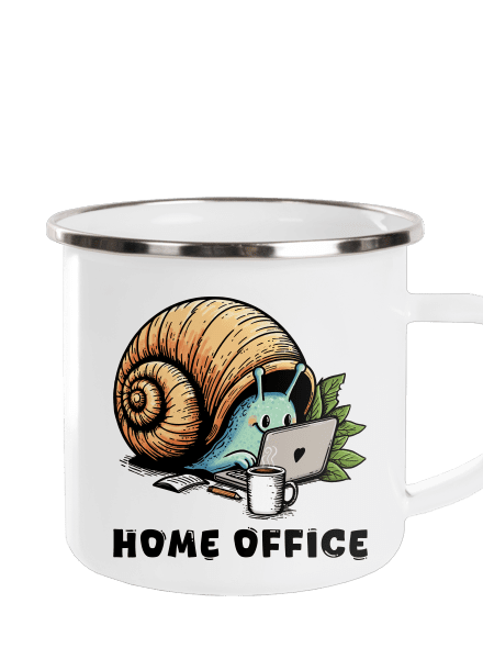 Slimákov home office plecháčik White