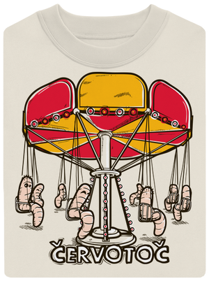 Červotoč unisex mikina bez kapucne Off White