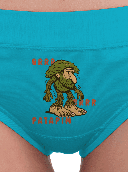 Brrr Brrr Patapim – Italian Brainrot dámske nohavičky Turquoise