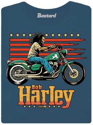 Bob Harley dámske tričko prémium Petrol Blue