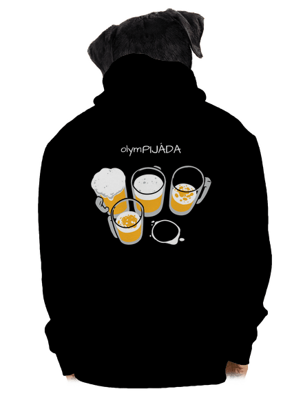 Pijáda pánska mikina na zips Black