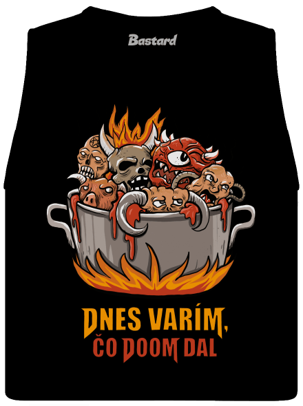 Čo Doom dal dámske tielko voľné Black