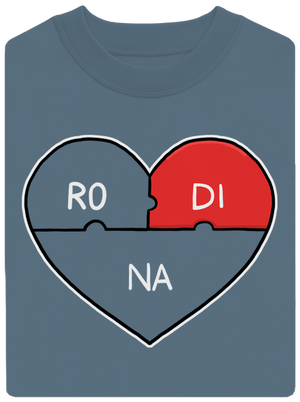 Rodinné puzzle unisex mikina bez kapucne Nordic Blue