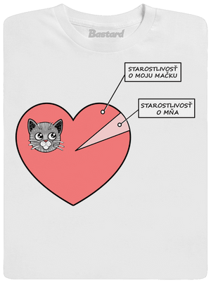 Staroslivosť o mačku pánske tričko White