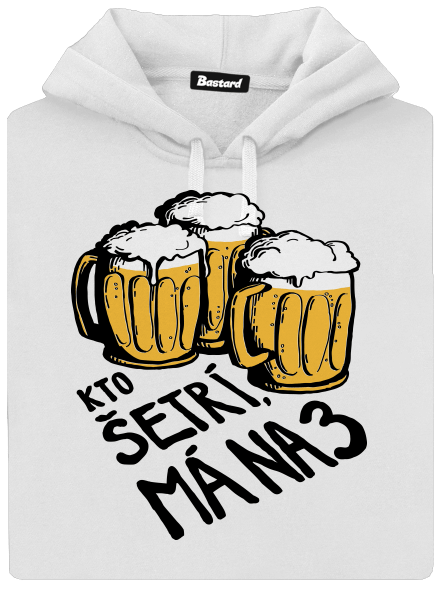 Kto šetrí, má na tri dámska mikina klokanka White