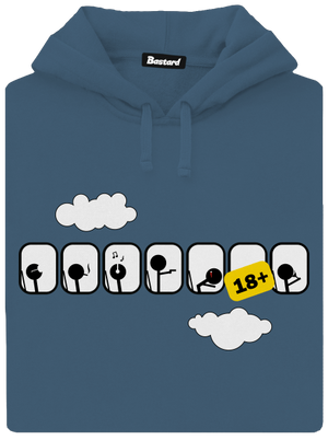 Lietadlo dámska mikina klokanka Denim