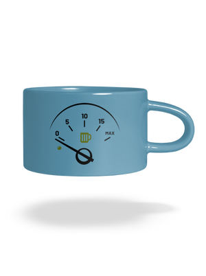 Prázdna nádrž hrnček makronka Blue Macaron