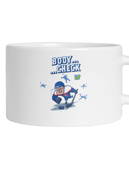 Body check hrnček makronka White