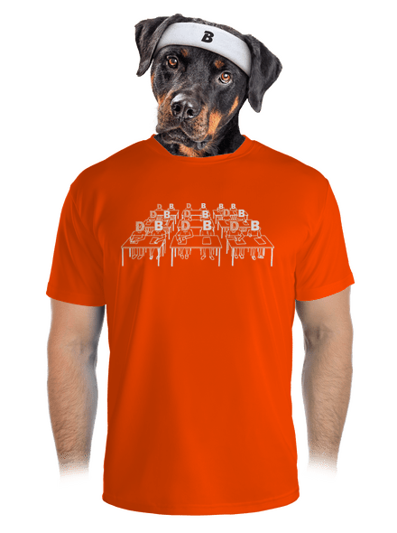 Cimrman: Debil, blbeček pánske športové tričko Neon Orange