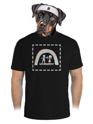 Detské kresby - Nahraj vlastnú pánske športové tričko Black